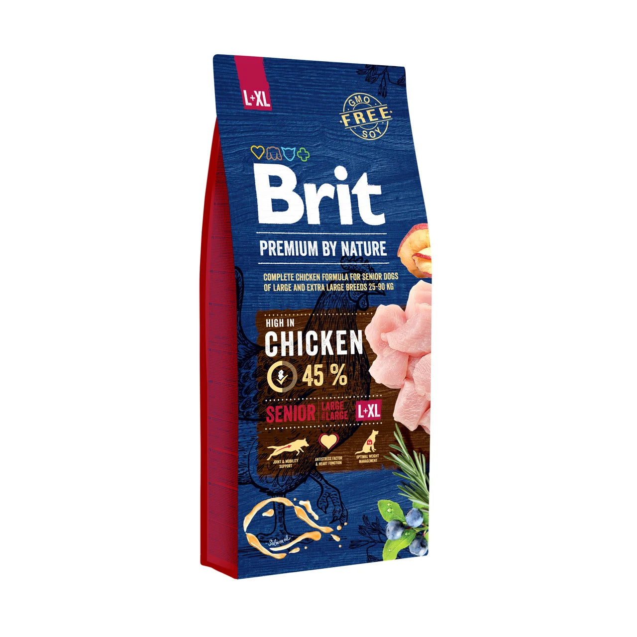 Brit Premium Senior L+XL - Chicken for large seniors, ponds and heart