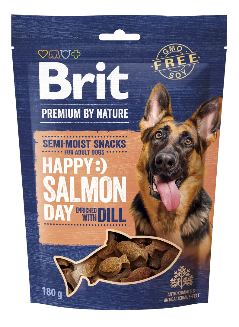 Brit Happy Snacks Salmon & Dill - Training morsels with salmon