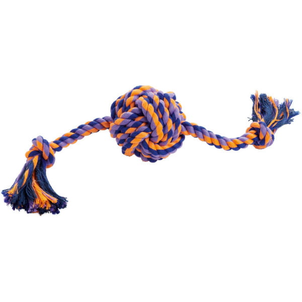 Hunter Jena - a ball with a rope for a dog, cotton, 33 cm