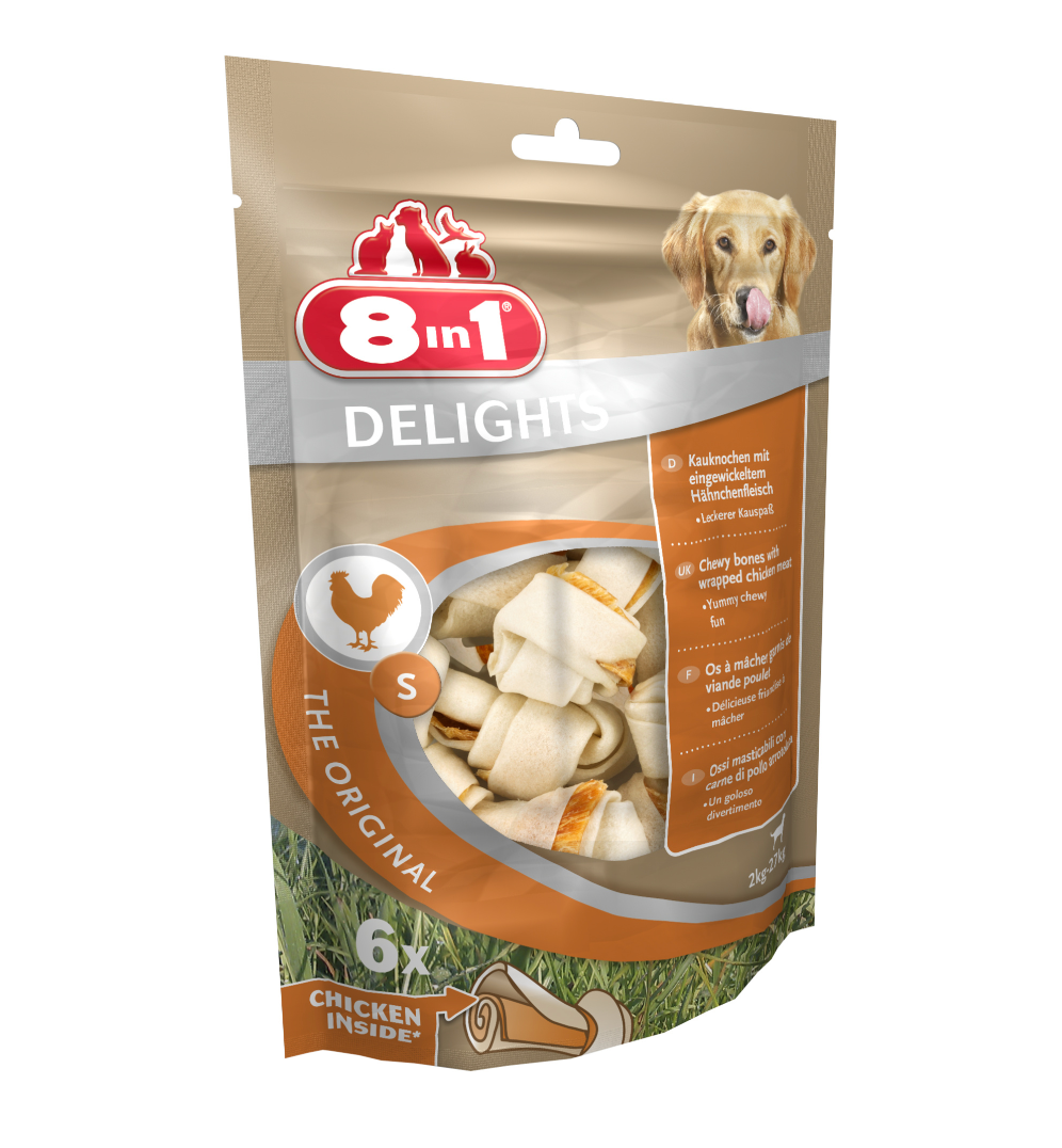 8in1 Delights S – Kości z Kurczakiem dla Psów 6 szt