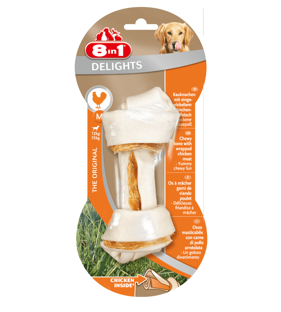 8in1 Delights M Bone with Chicken for Dogs 1 pc.