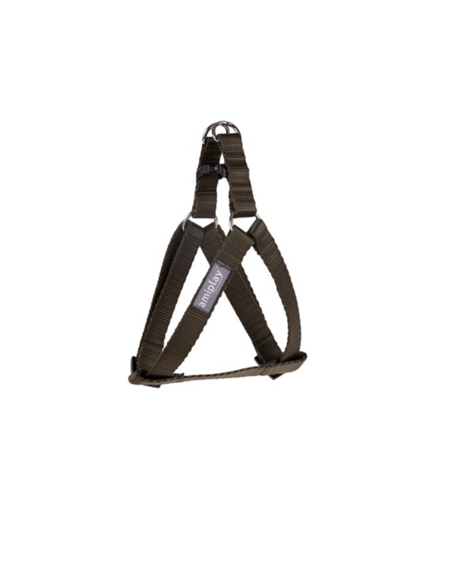 Szelki dla psa Regulowane Amiplay Popular w kolorze Oliwkowym