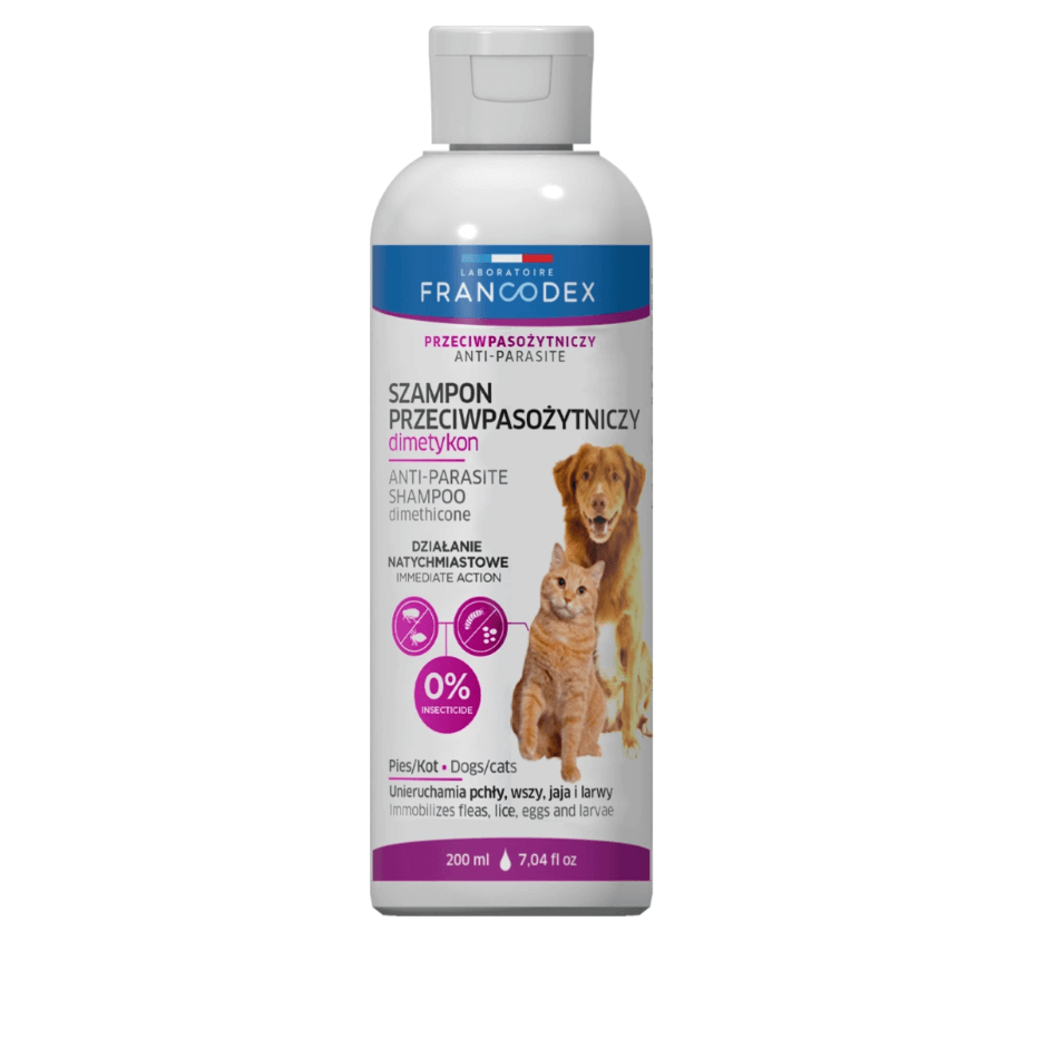 FRANCODEX Antiparasitic Shampoo with Dimethicone 200 ml