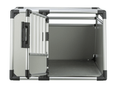 Aluminum carrier L - a box for a large dog
