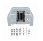 Aluminum Carrier L for Car – 92 × 64 × 78 cm