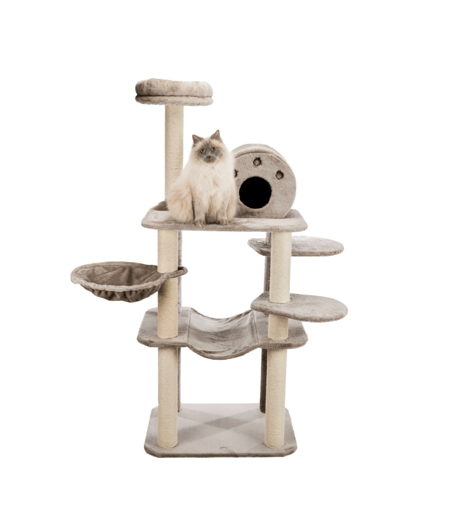 Fabiola scratching post standing 165 cm gray with bed