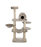 Fabiola scratching post standing 165 cm gray with bed