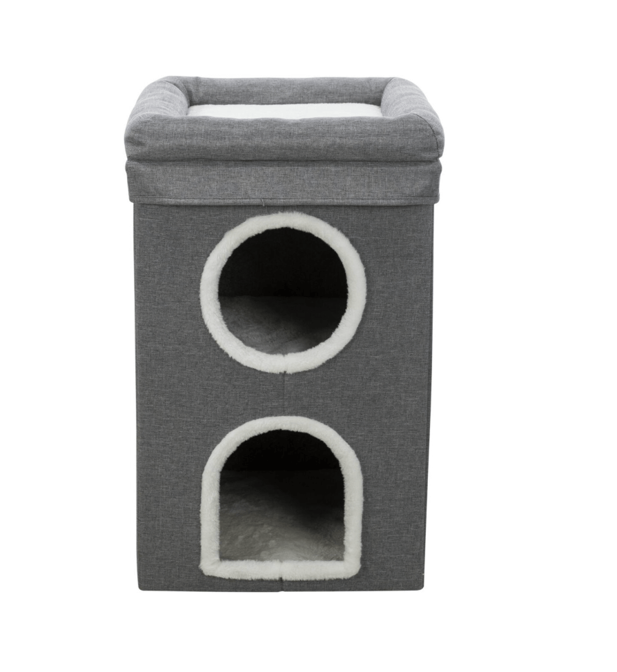 Saul - cat tower, gray, foldable, 64 cm