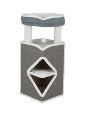 Arma – wieża dla kota, 98 cm, szaro-biała