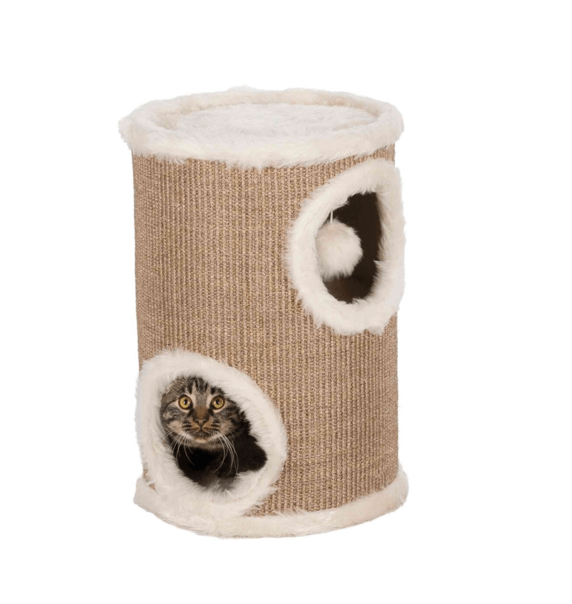 Drapak dla kota wieża Edoardo 50 cm szarobrązowy/kremowy