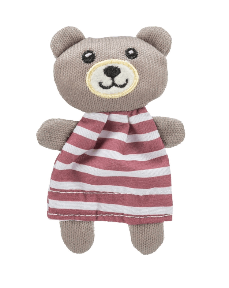 Catnip Teddy Bear for Cat, Fabric, 12 cm