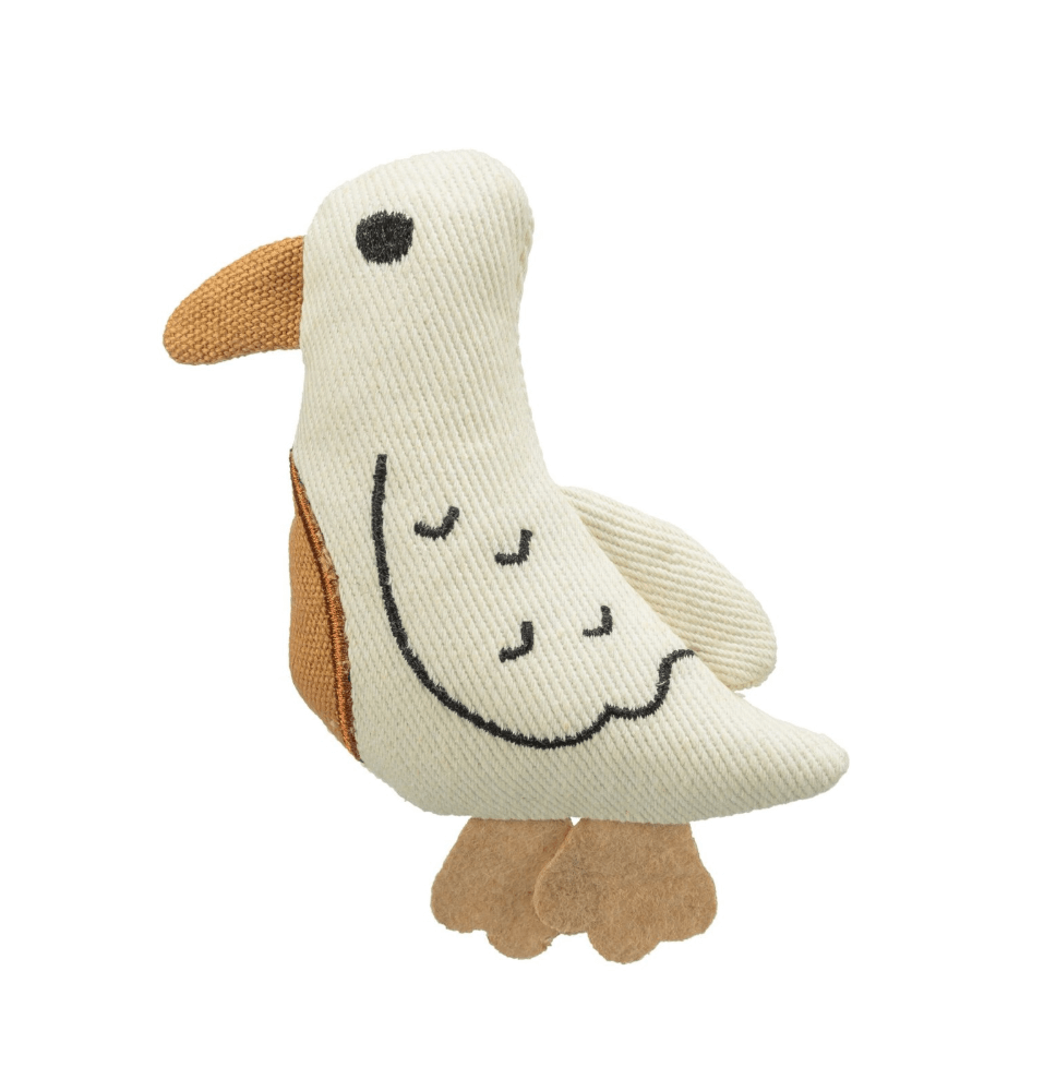 Bird for cat, fabric toy, 13 cm