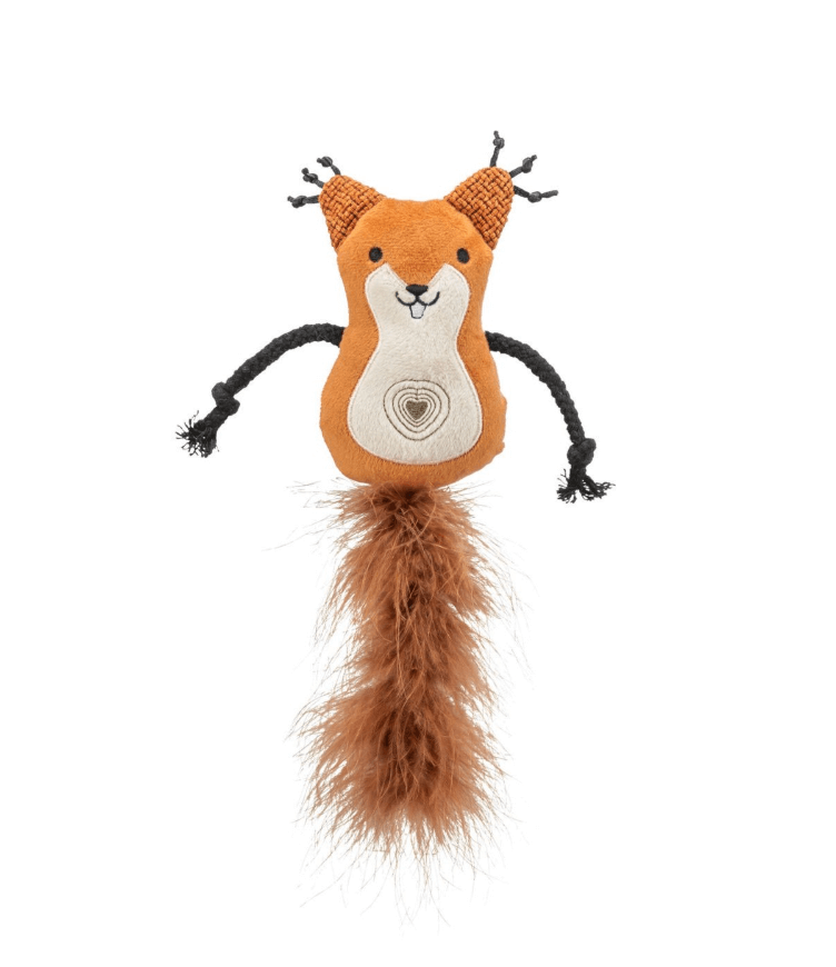 Squirrel cat toy, plush, 12–24 cm, mix
