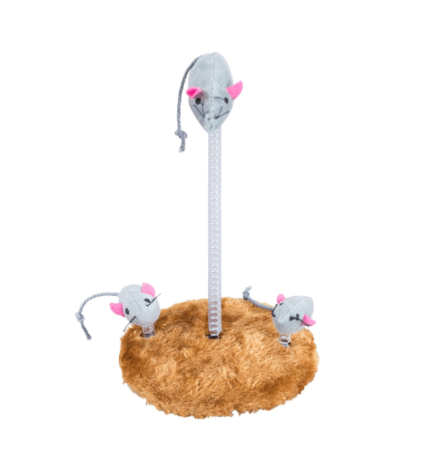 Cat toys Spring mice 3 pcs. 30 cm