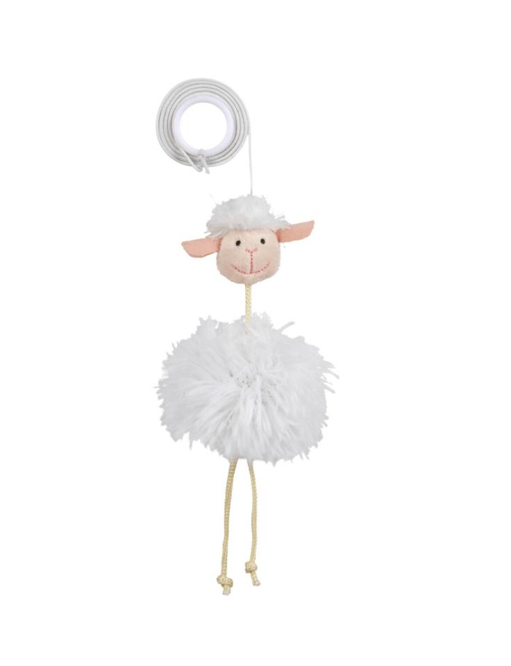 Sheep on an elastic band for a cat 20 cm