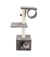 Drapak San Fernando 106 cm z hamakiem, szary