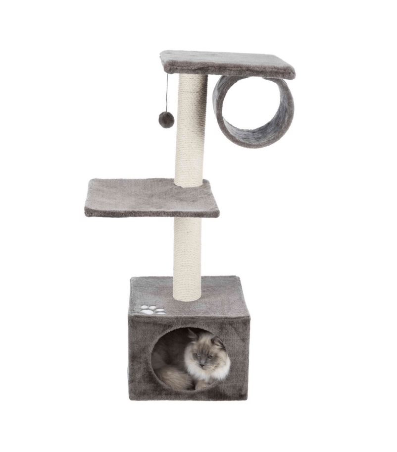 Drapak San Fernando 106 cm z hamakiem, szary