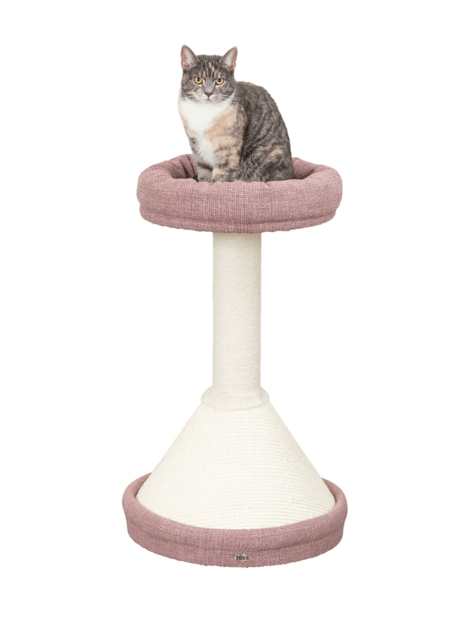 Viviana scratching post pink 80 cm for cat with bed
