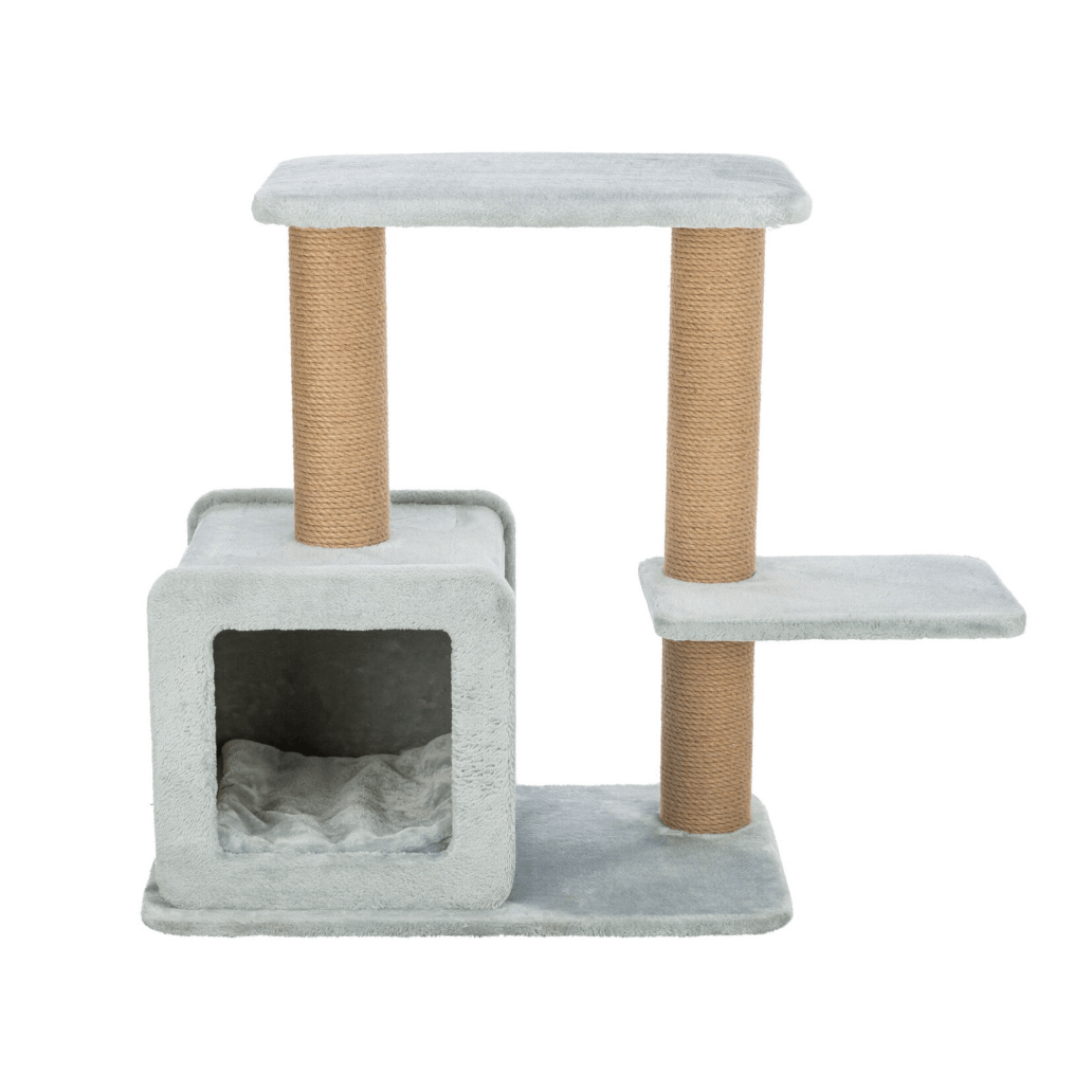 Elena 83 cm standing scratching post with house and platforms