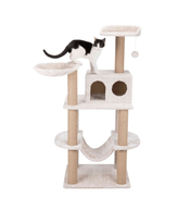 Federico scratching post with bed, 142 cm