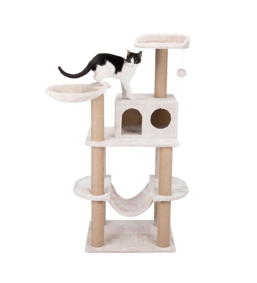 Federico scratching post with bed, 142 cm
