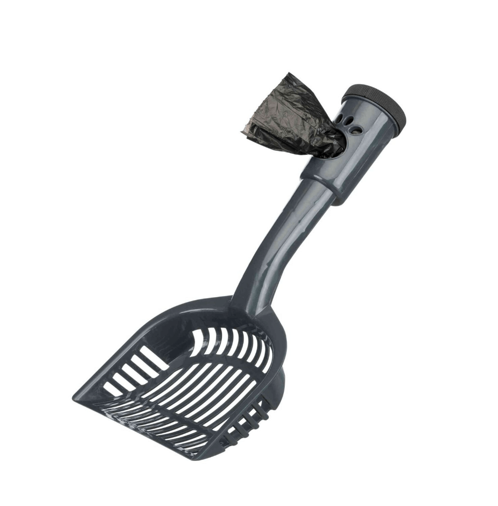 Litter box scoop with M bags – practical and hygienic