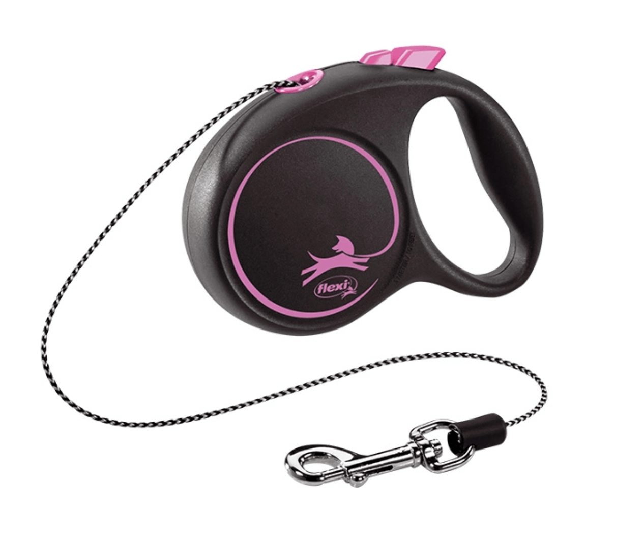 FLEXI Black Design XS 3m pink dog leash