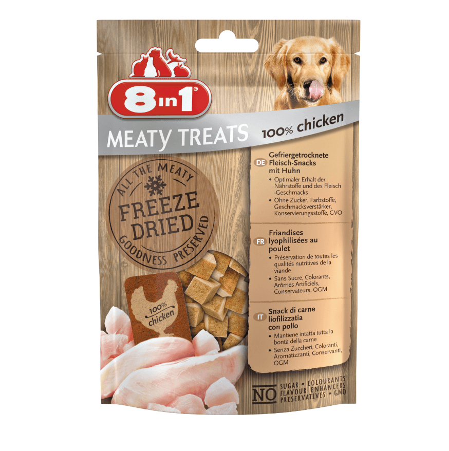 8in1 freezed chicken - a delicacy for a dog 50 g