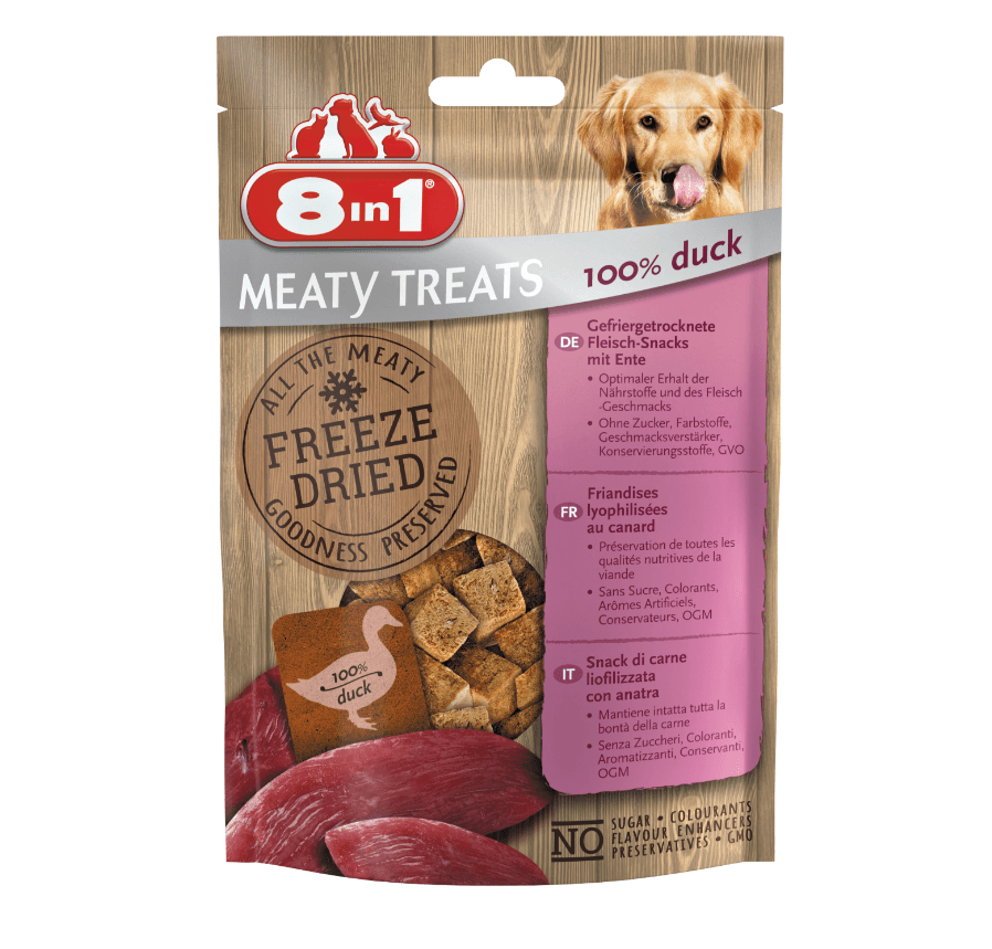 8in1 freezed duck - a delicacy for a dog 50 g