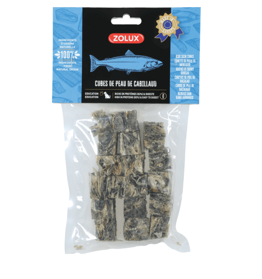 ZOLUX Kostki ze skóry dorsza 70 g – naturalny przysmak
