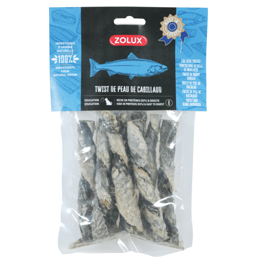 ZOLUX Twist ze skóry dorsza 70 g – naturalny przysmak