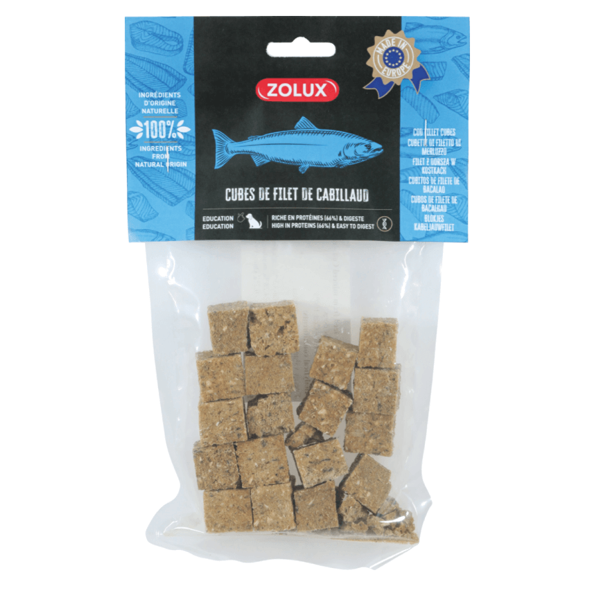 ZOLUX Filet z dorsza w kostkach 70 g – naturalny przysmak