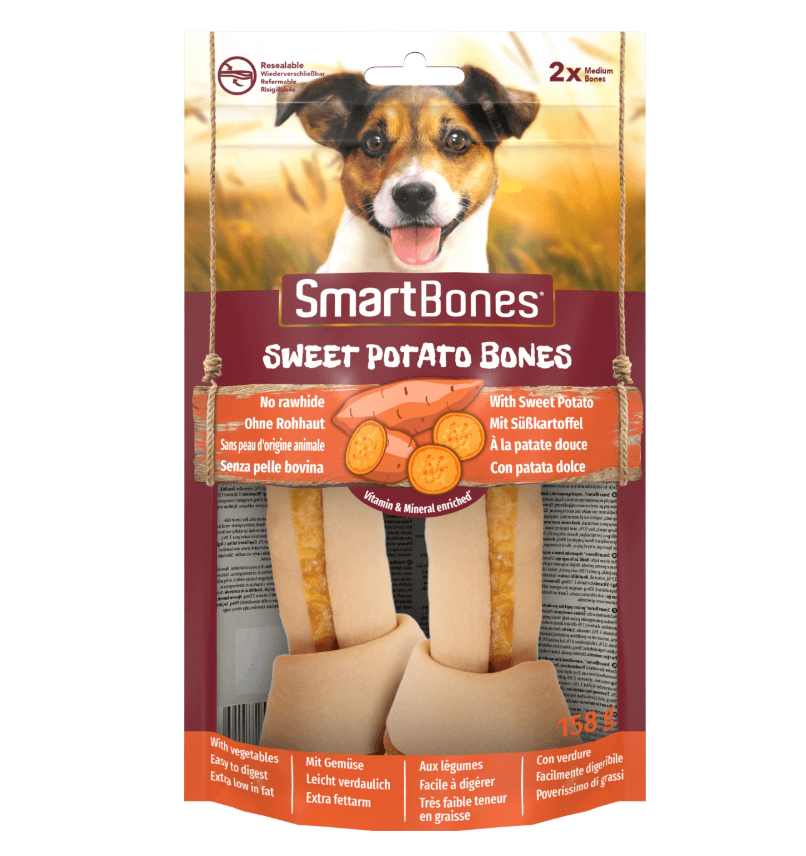 SmartBones bataty M 2 szt. – przysmak dla psa średniej rasy