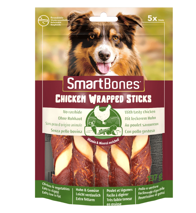 SmartBones pałeczki z kurczakiem M 5 szt. – lekkostrawny przysmak