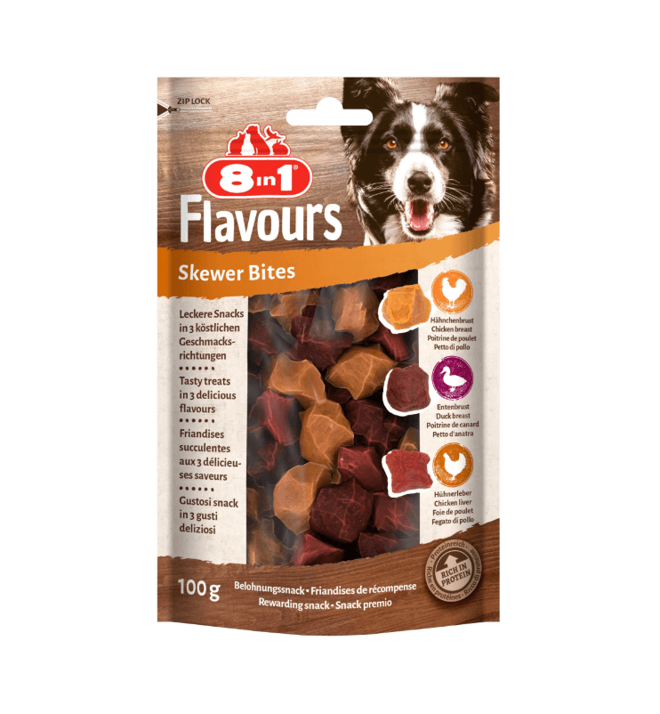 8in1 Aromen - Fleischblöcke für einen Hund, 100g