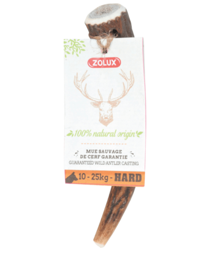 ZOLUX Poroże jelenia HARD S – naturalny gryzak dla psa 10–25 kg