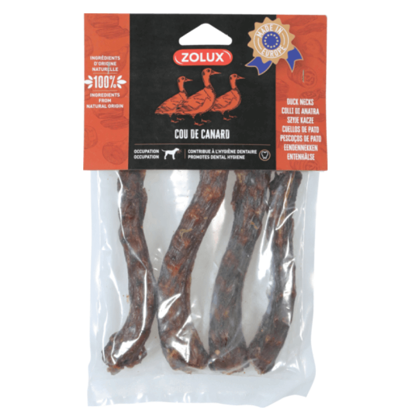 ZOLUX Szyja kacza 150 g – Naturalny przysmak dla psa