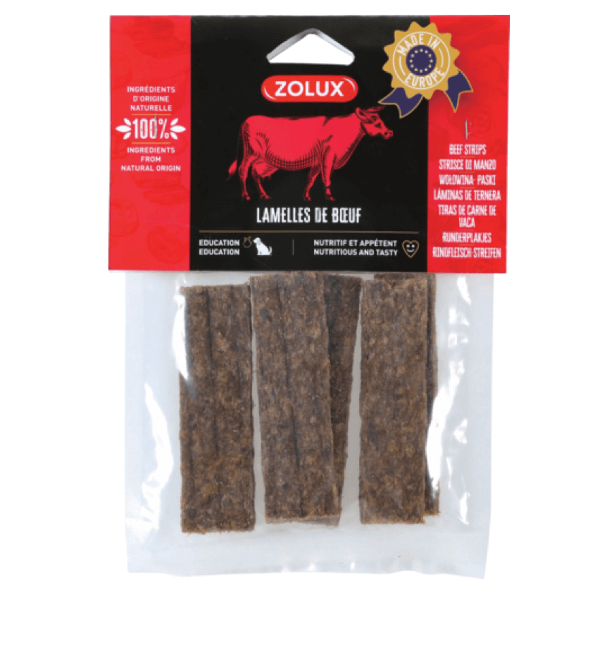 ZOLUX Przysmak naturalny dla psa Paski z wołowiny 100 g