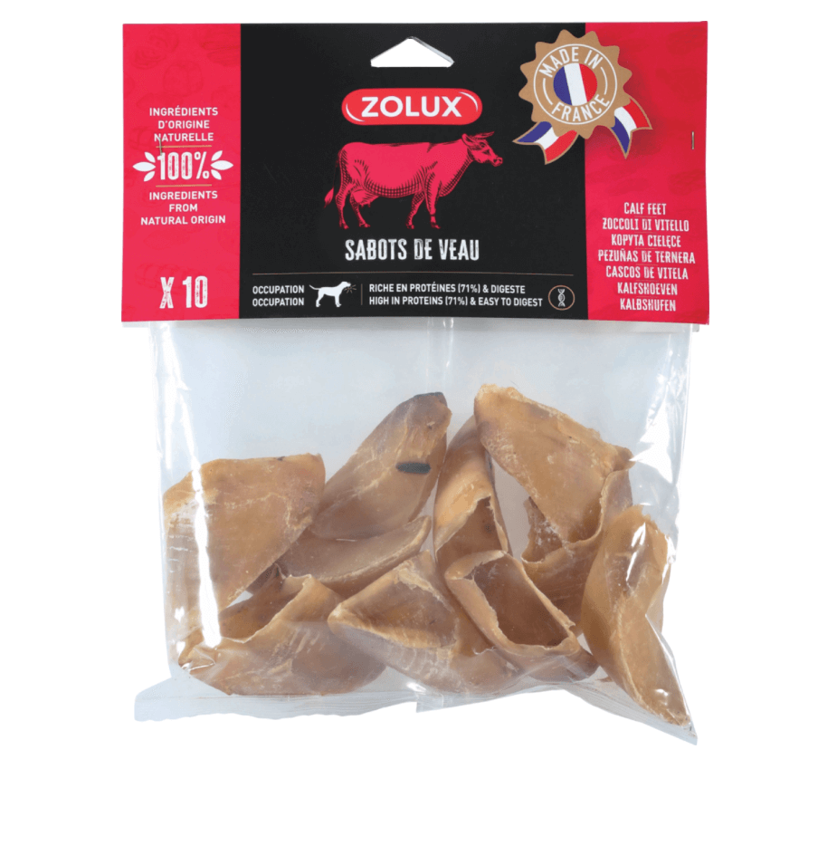 ZOLUX Przysmak naturalny dla psa Kopyta cielęce 10 szt., 300 g