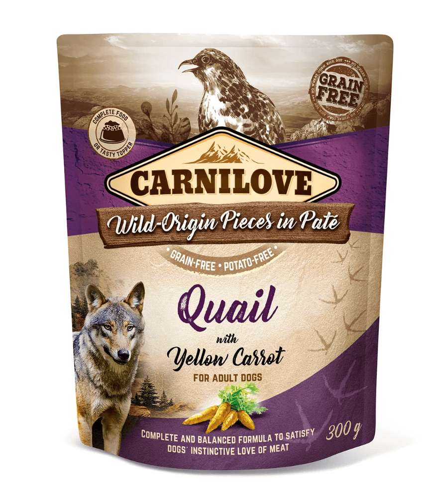Carnilove Quail & Yellow Carrot 300g - dog food