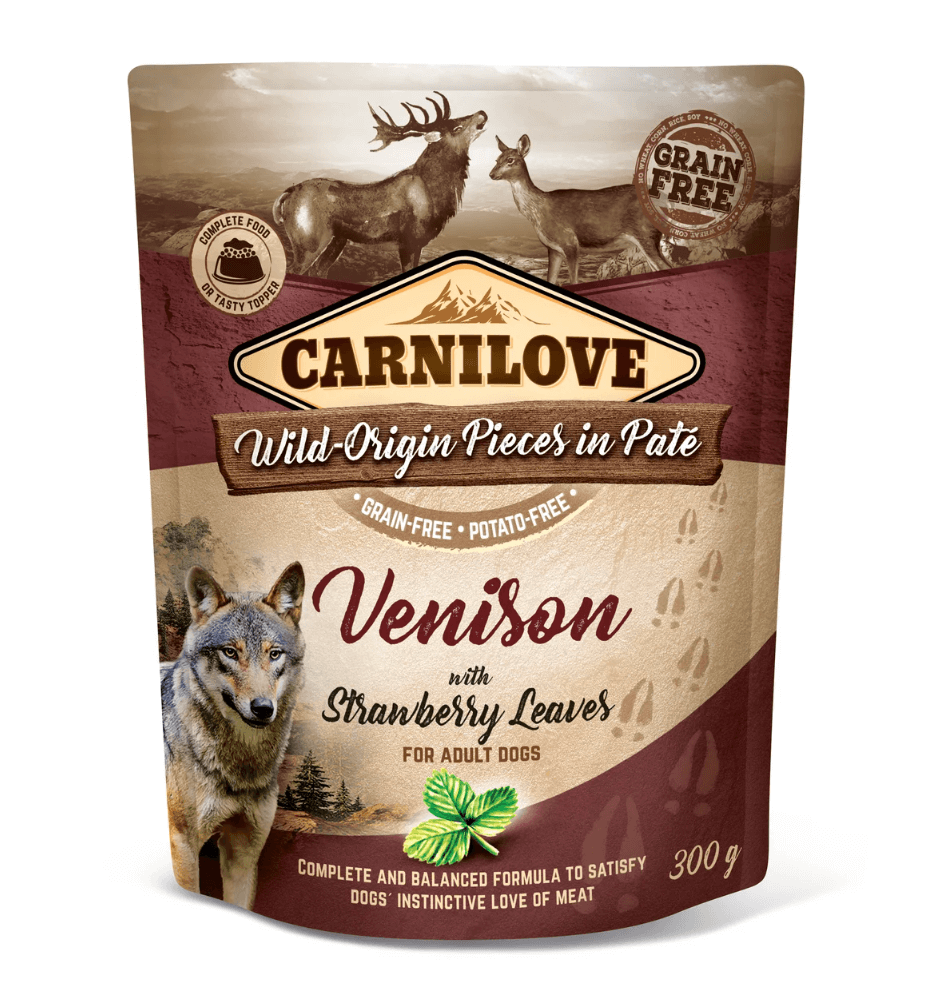 Carnilove Venison & Strawberry Leaves 300g – dla psów