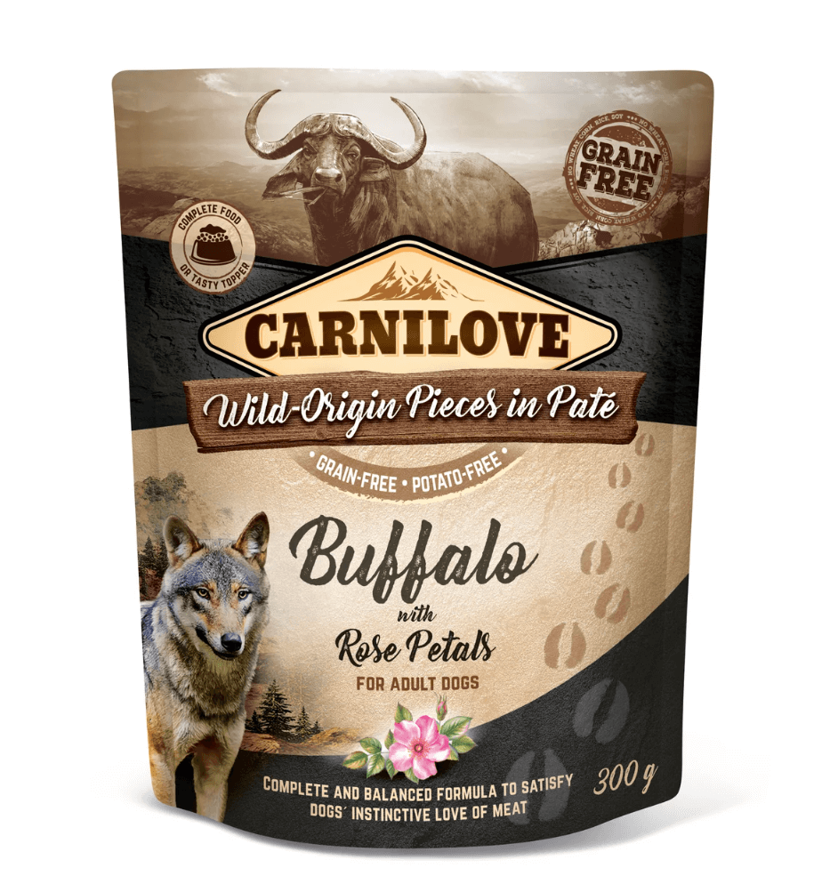Carnilove Bawół & Róża 300g - food for adult dogs