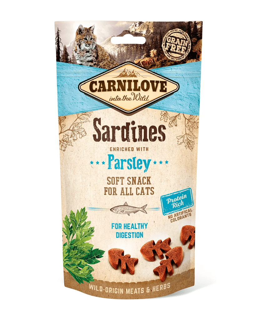 Carnilove Snack Sardynki & Pietruszka for Cat 50g