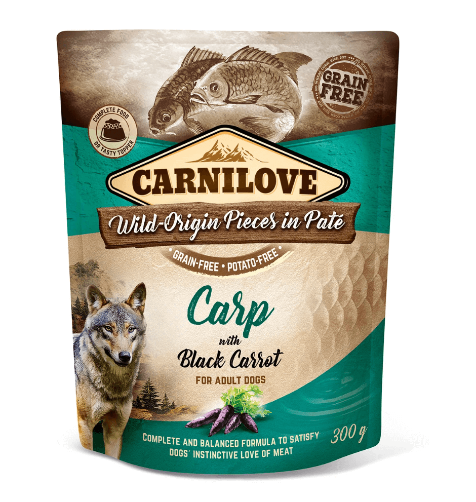 Carnilove Dog Carp & Black Carrot 300 G - Wet food