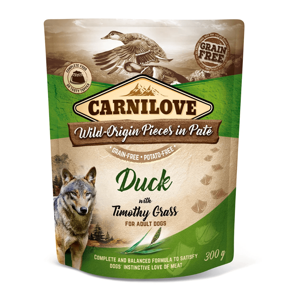 Carnilove Duck & Tymothy Grass 300g - wet food for a dog