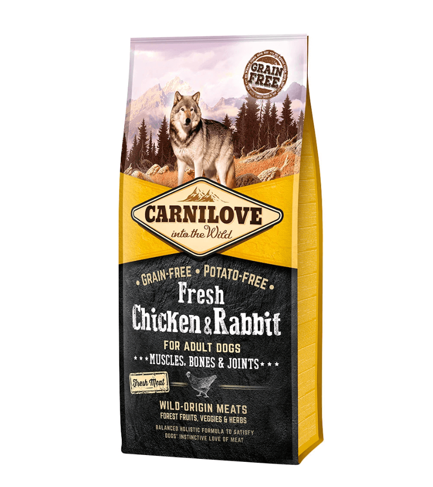 Carnilove Chicken & Rabbit – 80% mięsa dla dorosłych psów