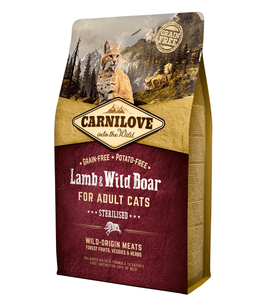 Carnilove Sterilized Lamb & Wild Boar Kota food