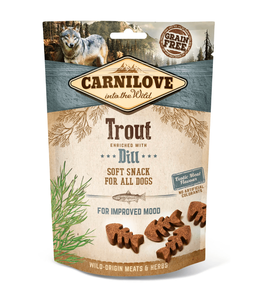 Carnilove Soft Snack Pstrąg & Koper 200g - Semi -BEAUTULE