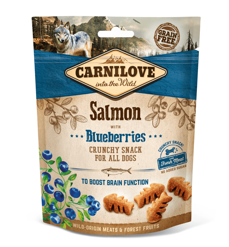 Carnilove Crunchy Snack Łosoś & Jagody 200g