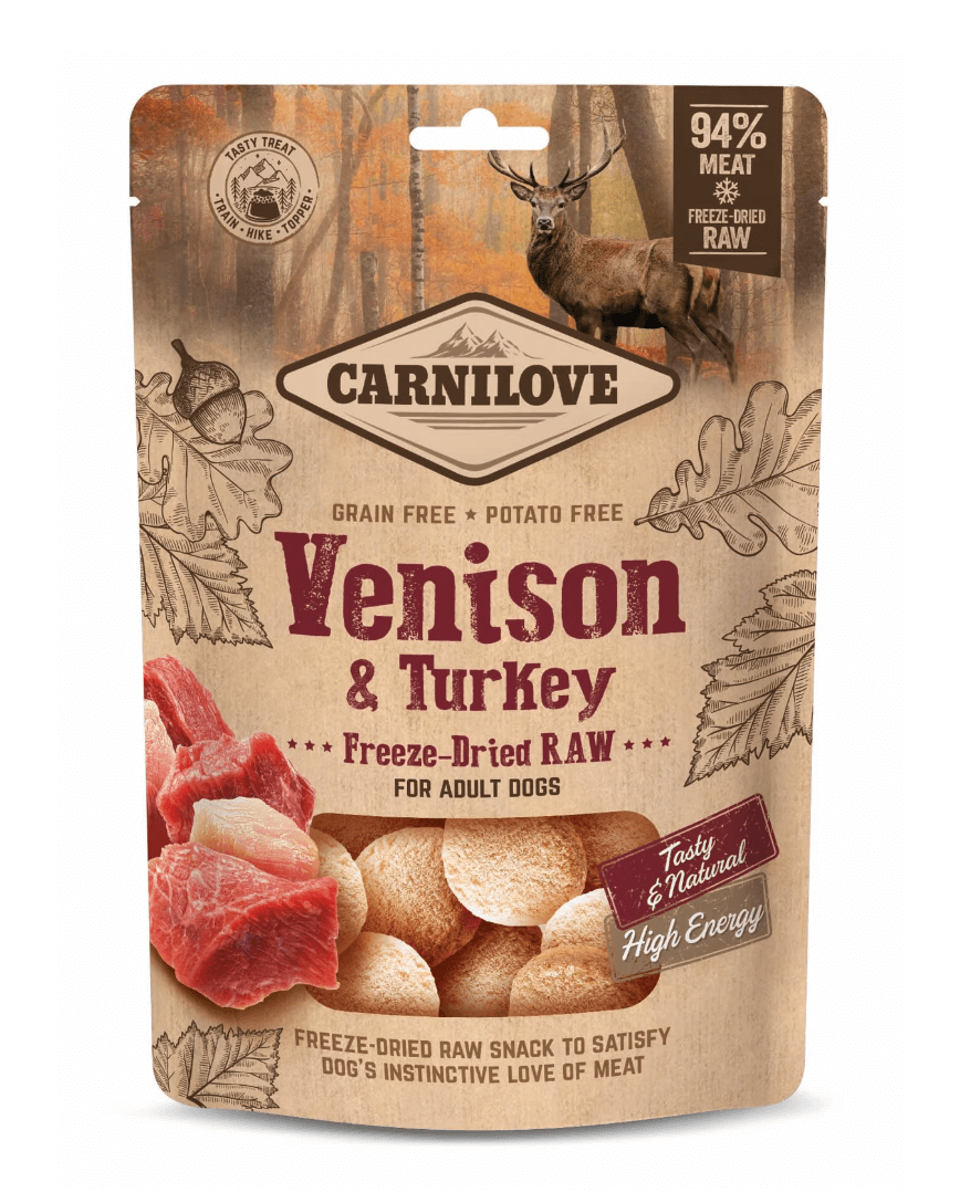 Carnilove Liofilizowany Przysmak Jeleń & Indyk 60g